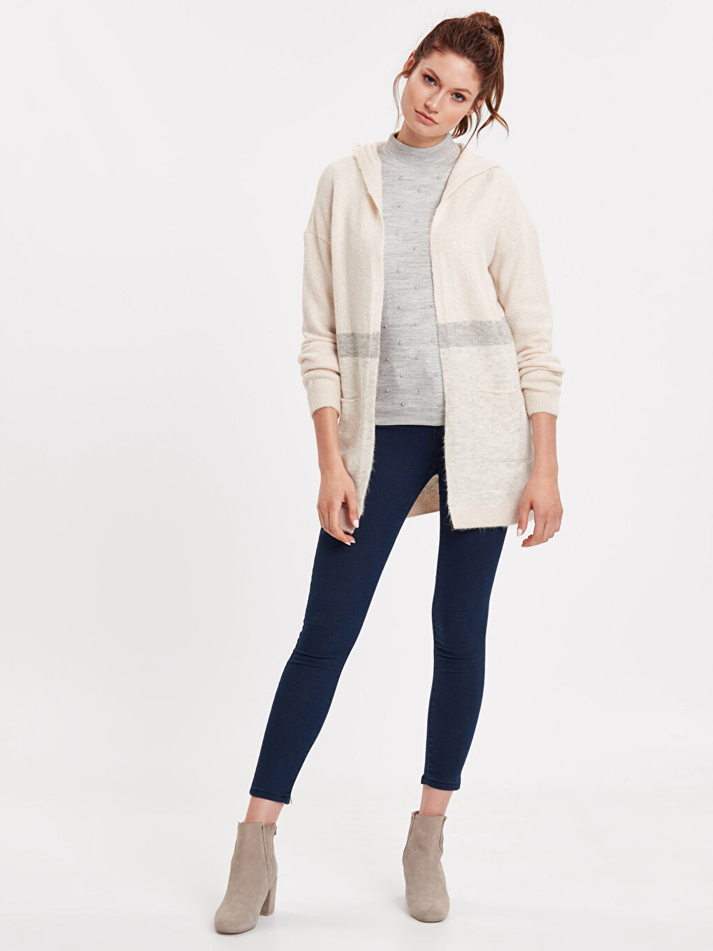 Woman BEIGE Cardigan-2