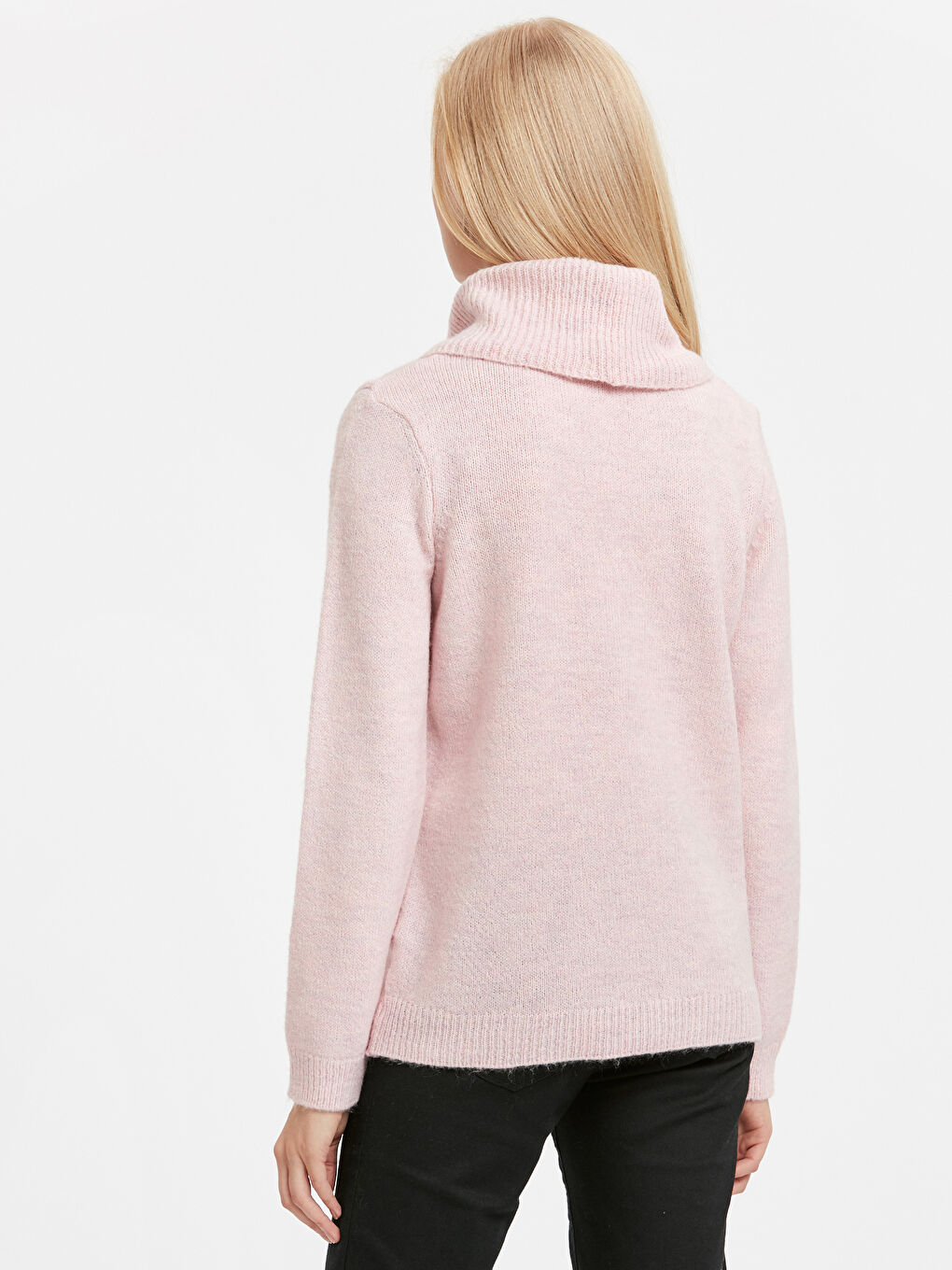 Açık Pembe Melanj Kazak-1