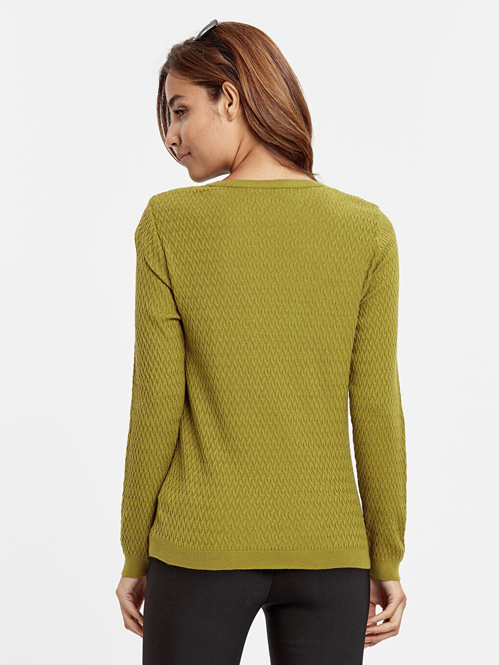 LCWAIKIKI Classic Woman GREEN Sweater -8W2901Z8-E7F