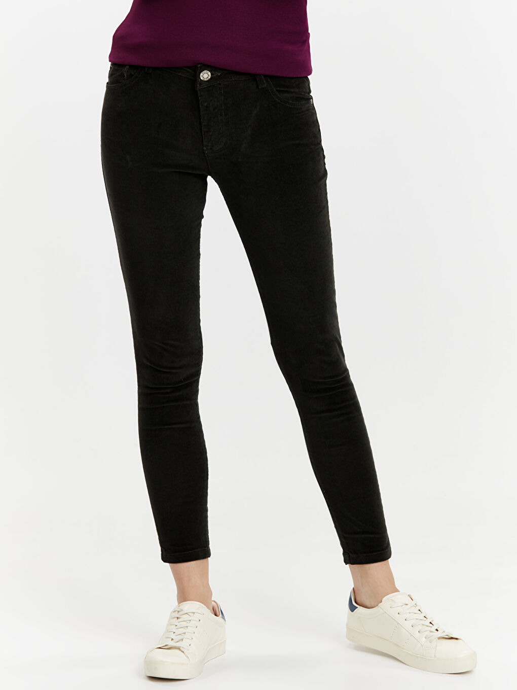 Woman KHAKI Trousers-1