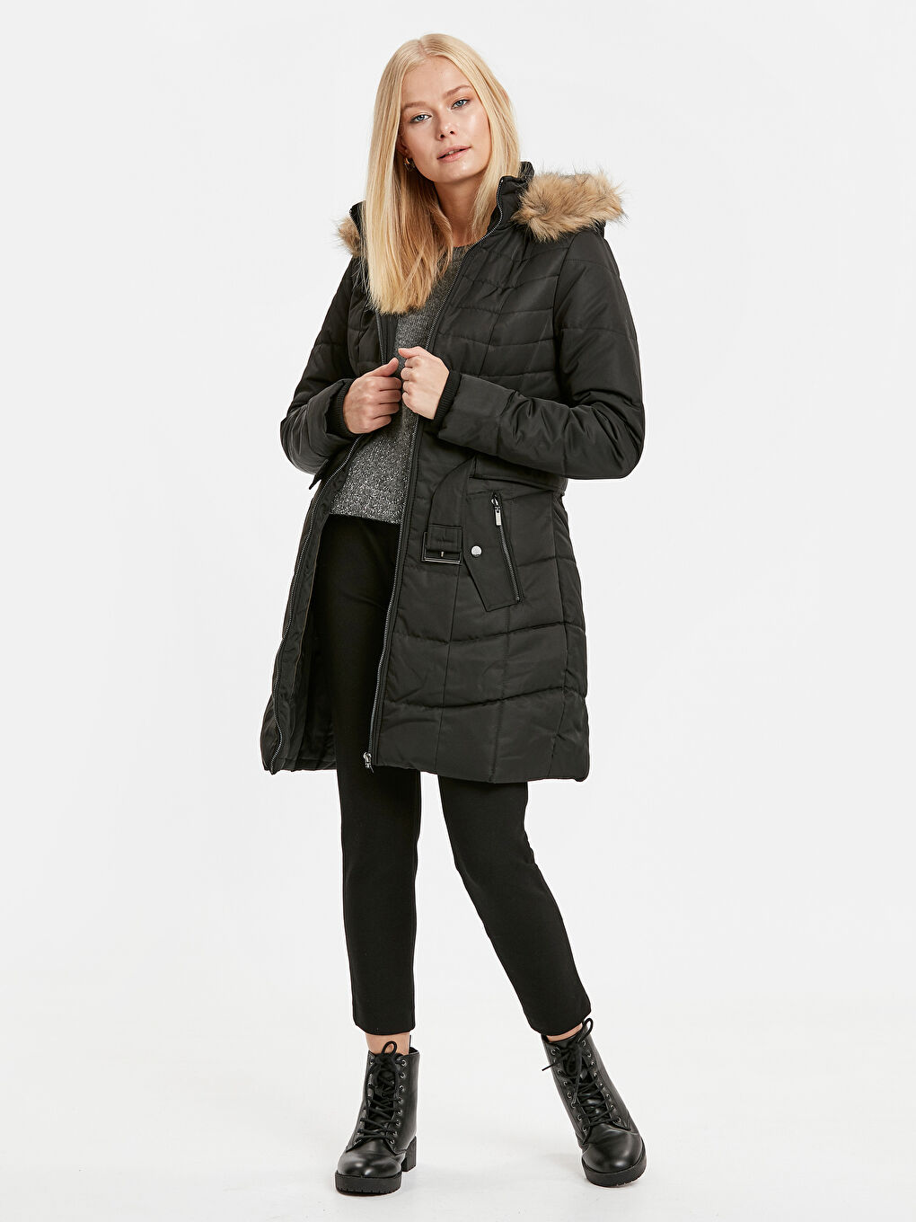 CRNA Zimska jakna Žena-3