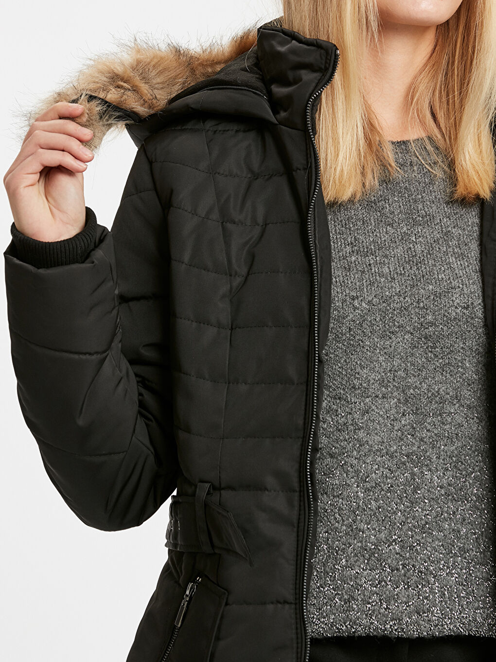 CRNA Zimska jakna Žena-4