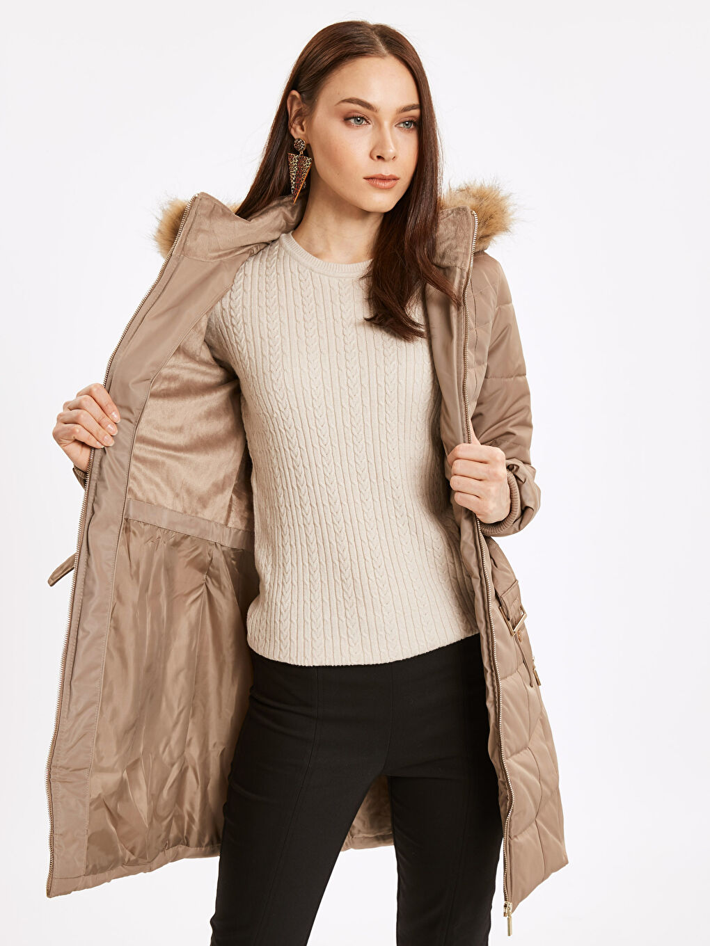 BEŽ Zimska jakna Žena-1