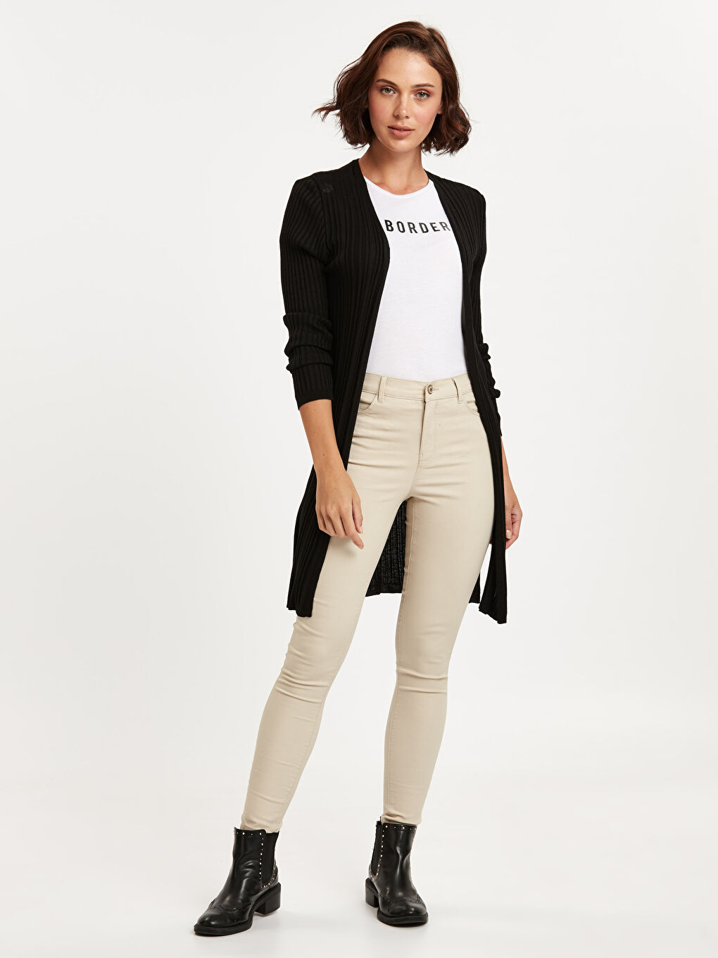 Әйелдер қара Кардиган-2