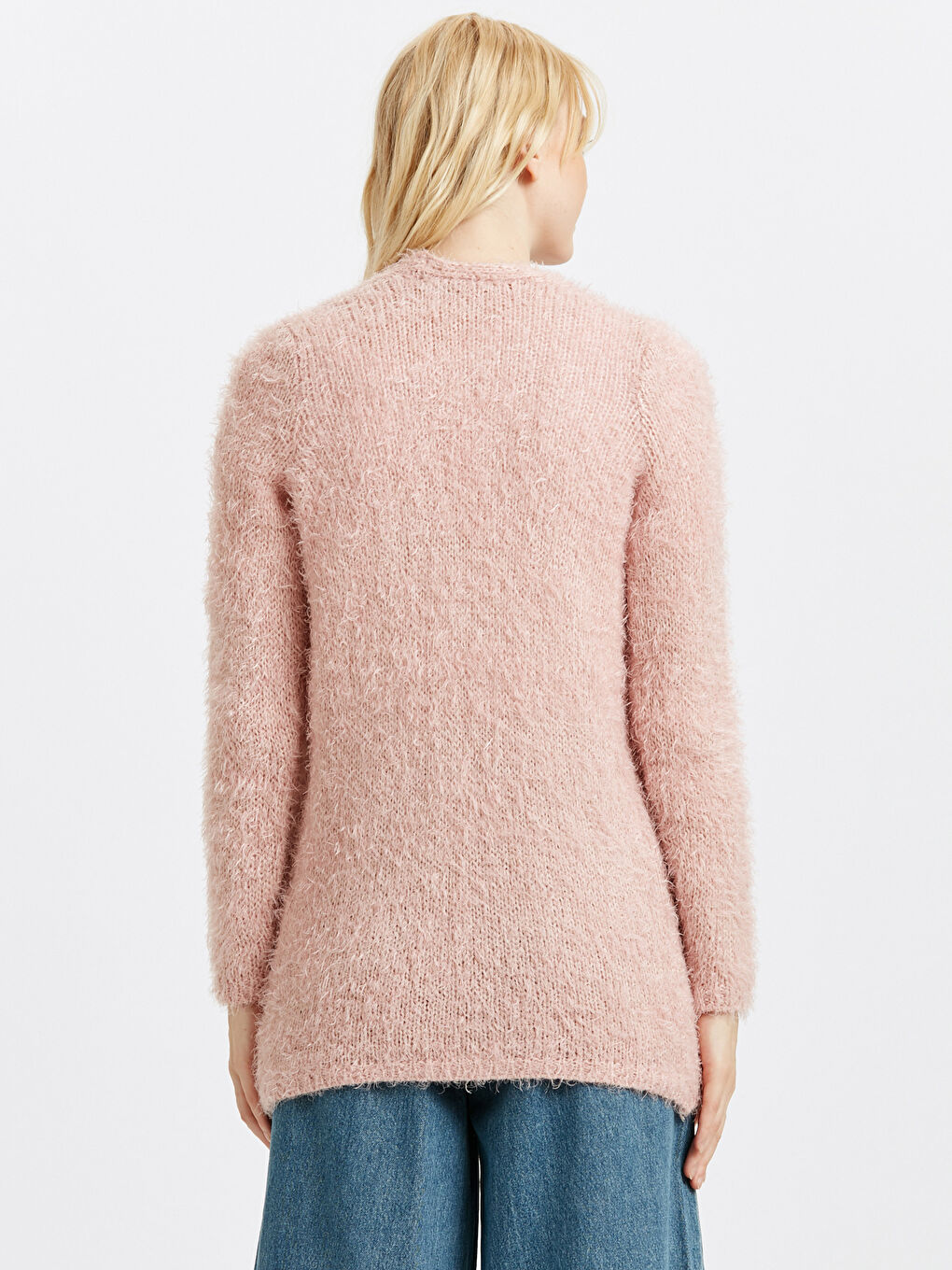 Әйелдер қызғылт Кардиган-1