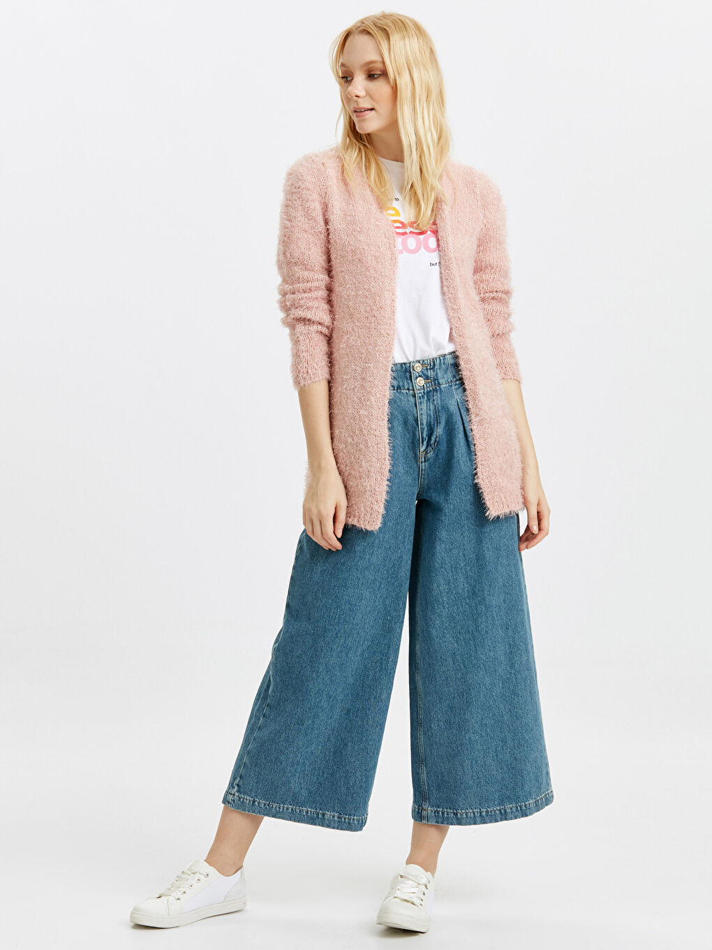 Әйелдер қызғылт Кардиган-2