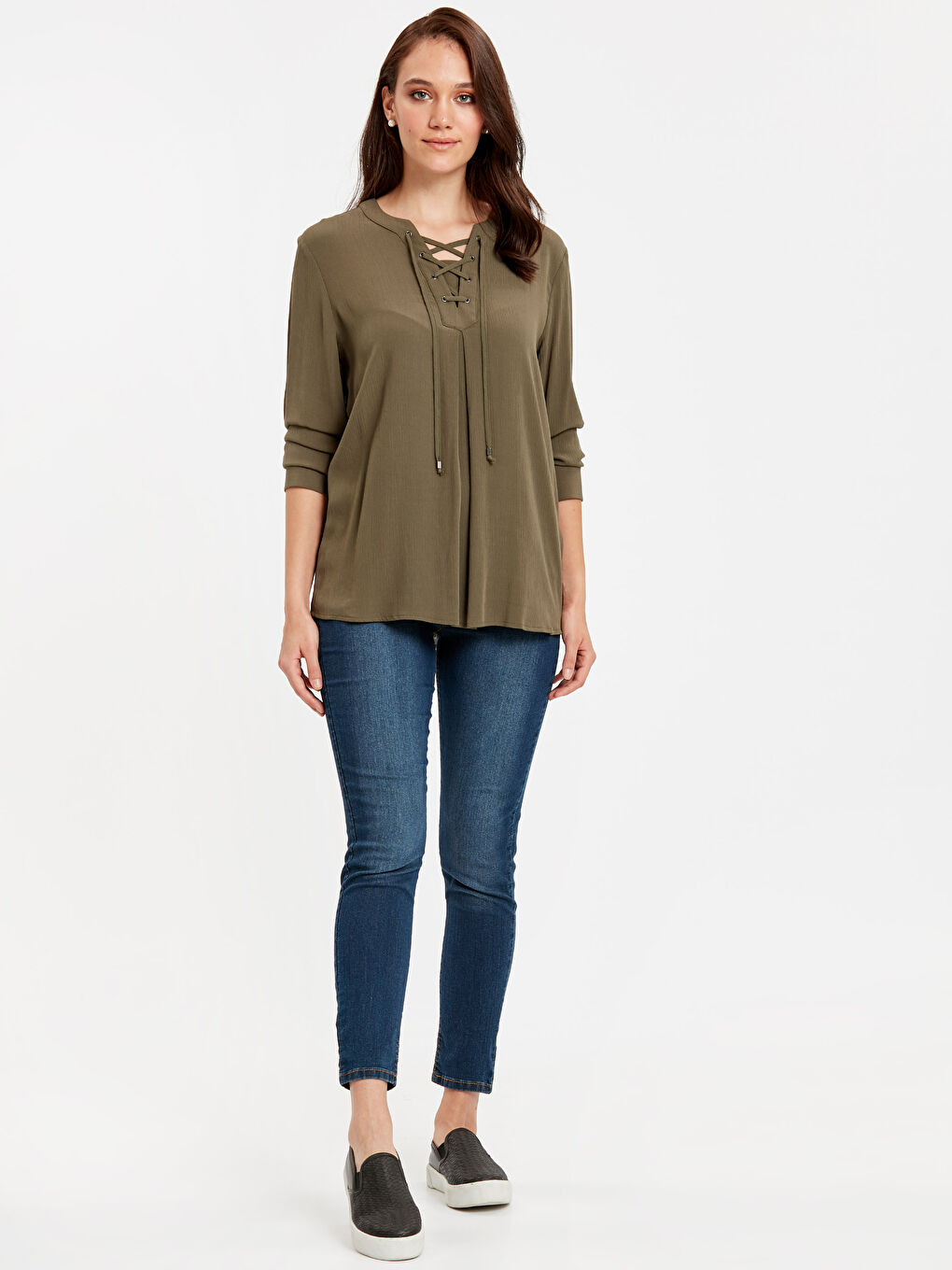 Woman KHAKI Blouse-2