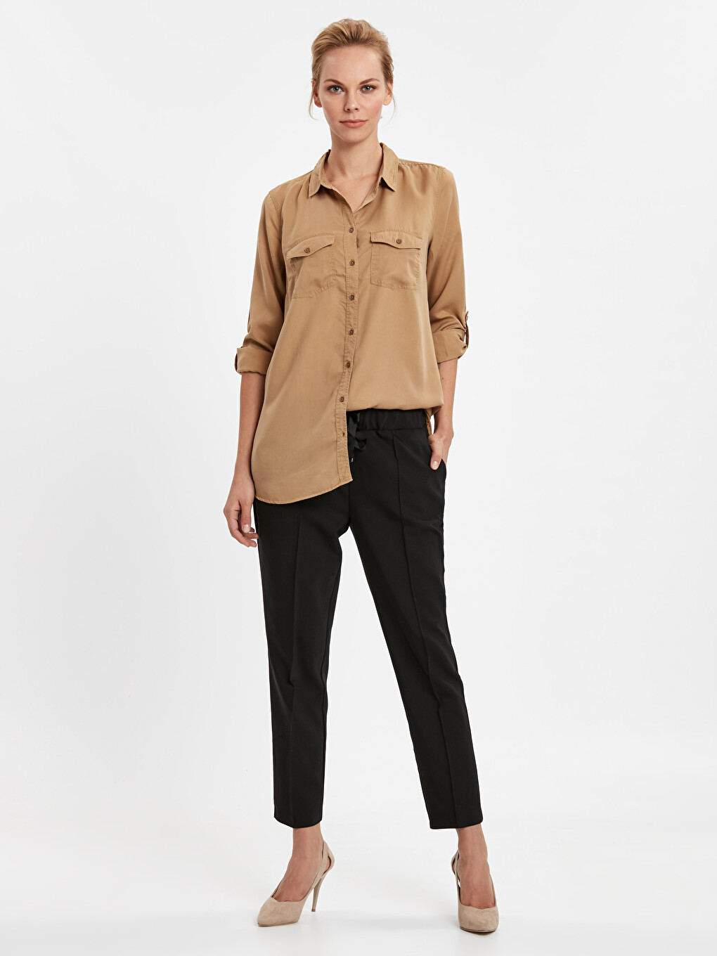 Woman Beige Shirt-2