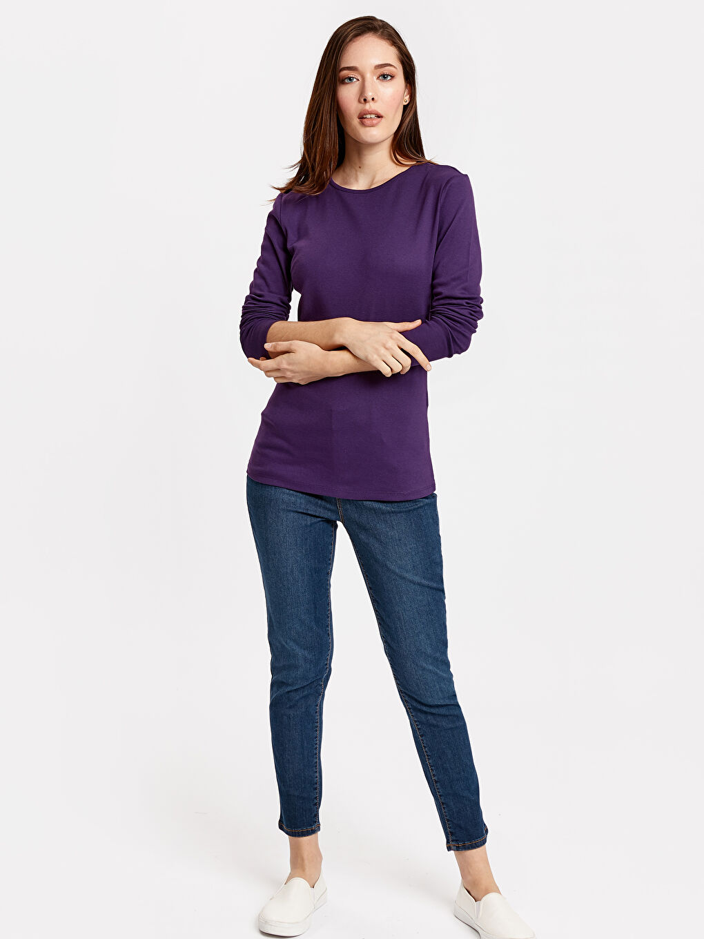 تي شيرت بنفسجى نساء-2