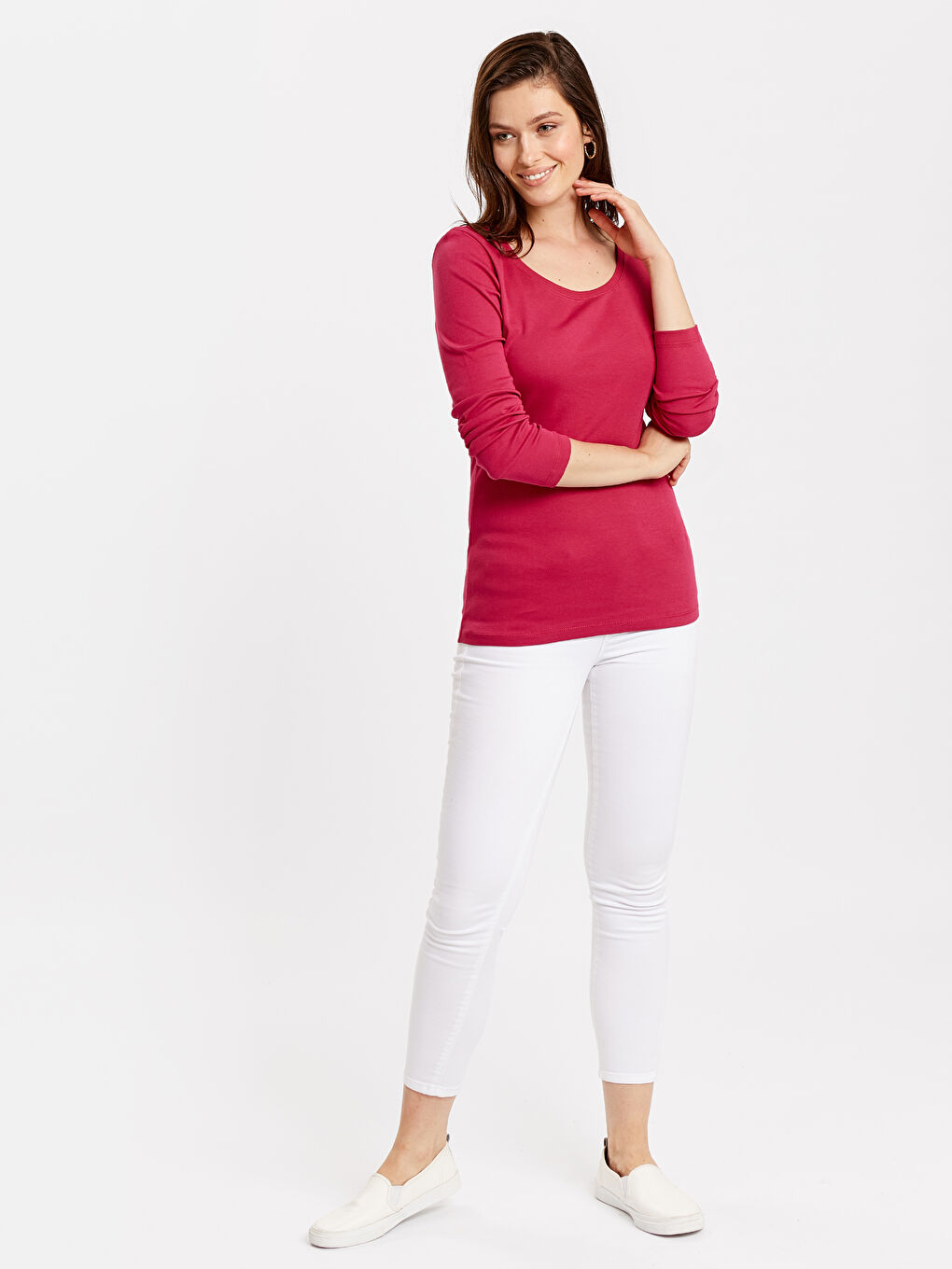 T-shirt FUCHSIA Femme-2