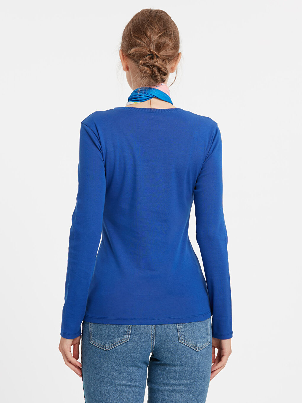 Mavi Saks Tişört-1