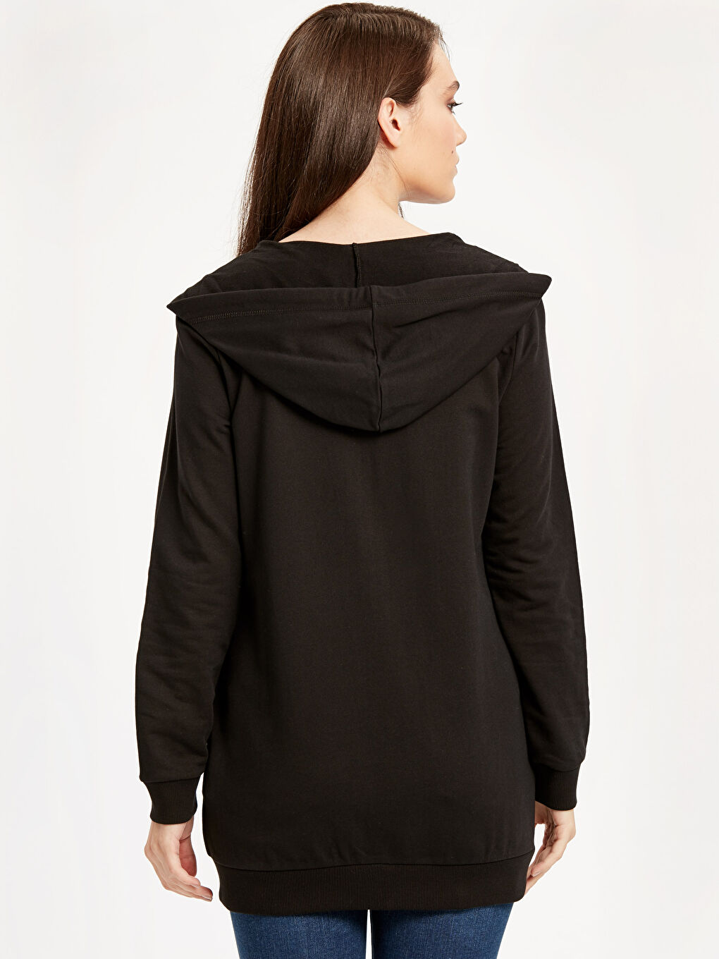 Sweat zippé NOIR Femme-1