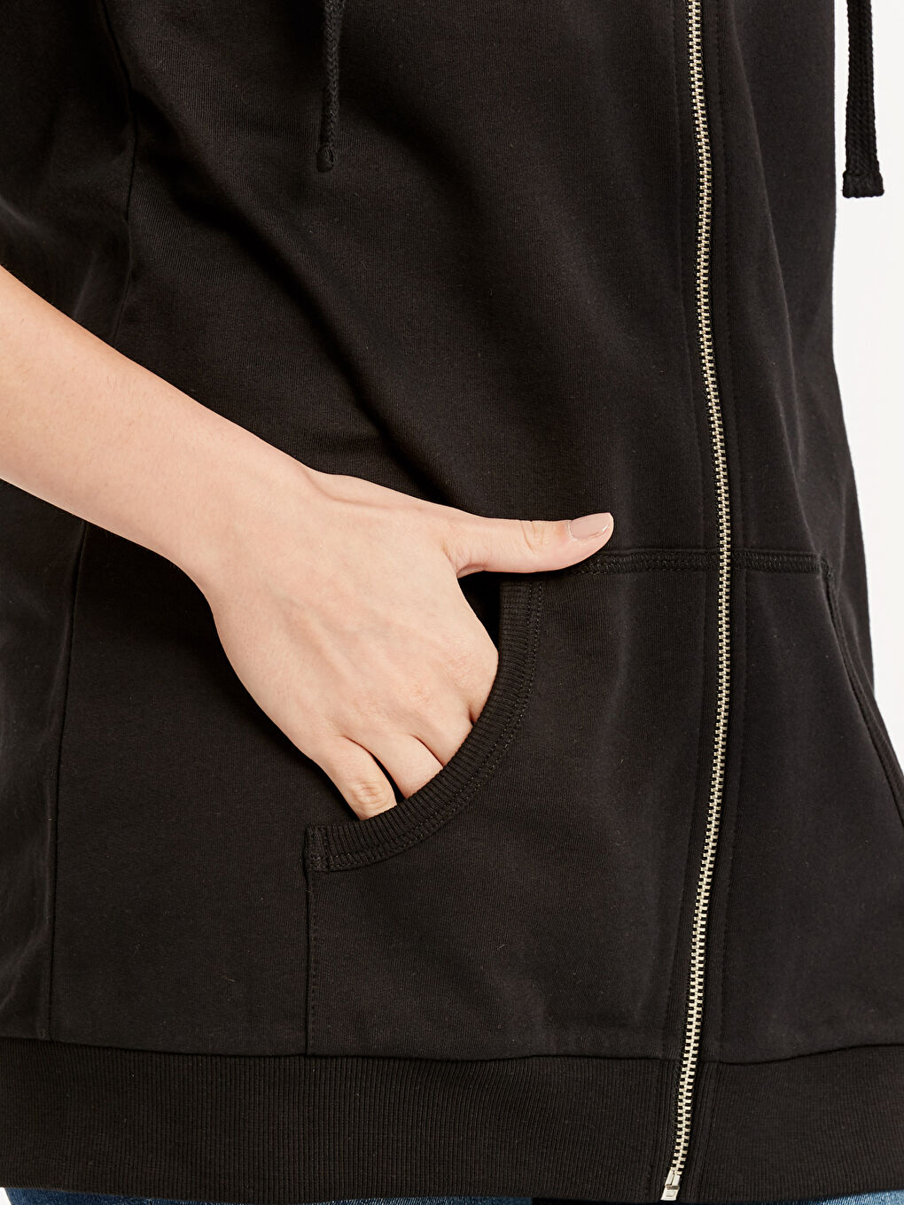 Sweat zippé NOIR Femme-3
