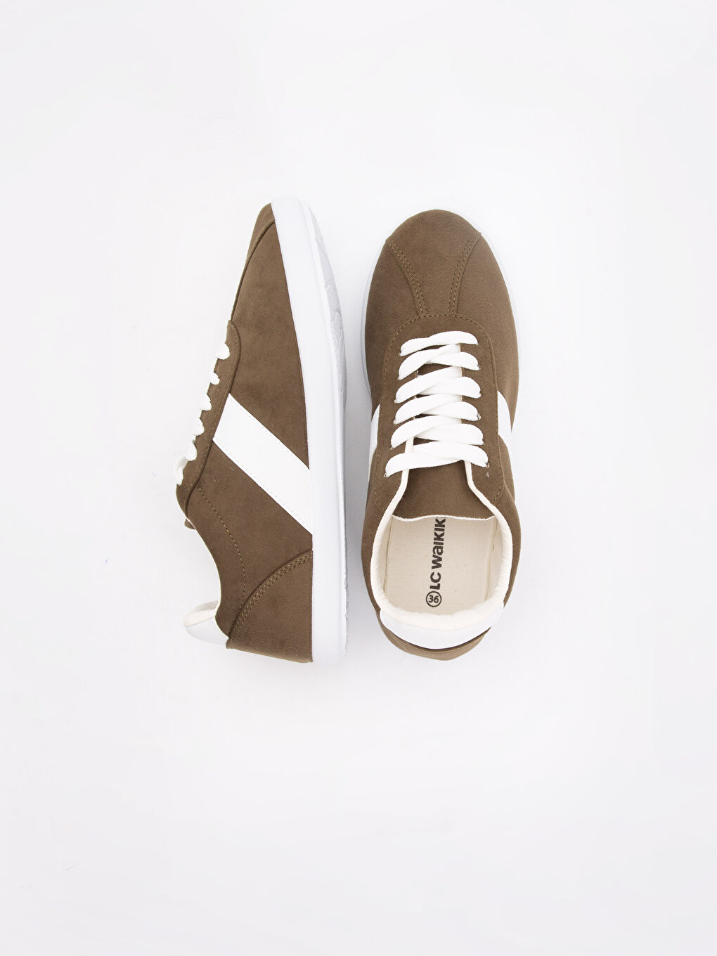 Женщины Хаки Кроссовки-1