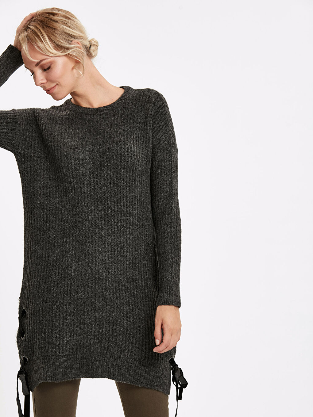 Tie Detailed Knitwear Tunic
