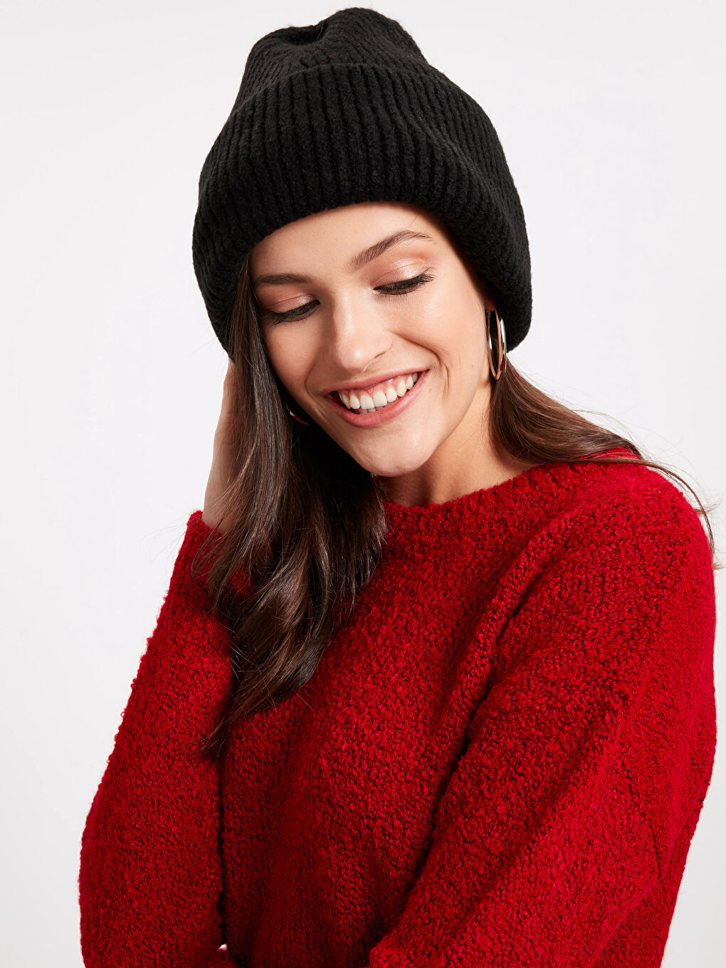 LCW ACCESSORIES Woman BLACK Beanie -8W3859Z8-HUC