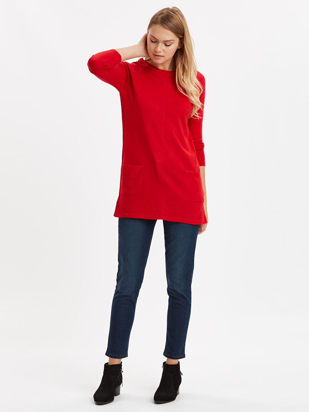 Tunique ROUGE Femme-2