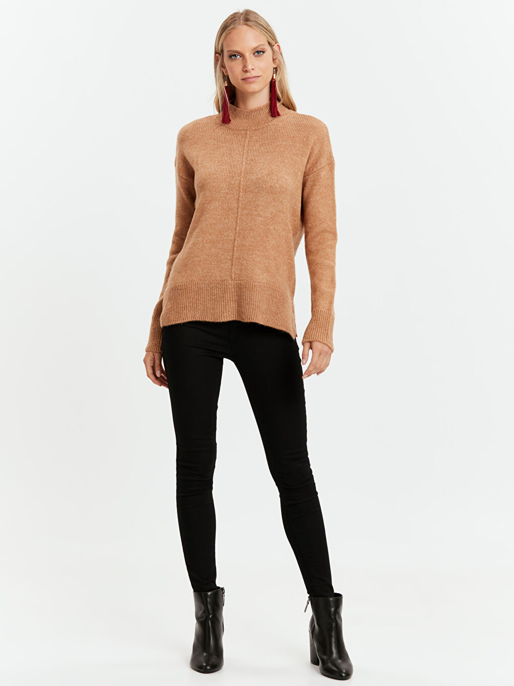 Woman BROWN Sweater-2