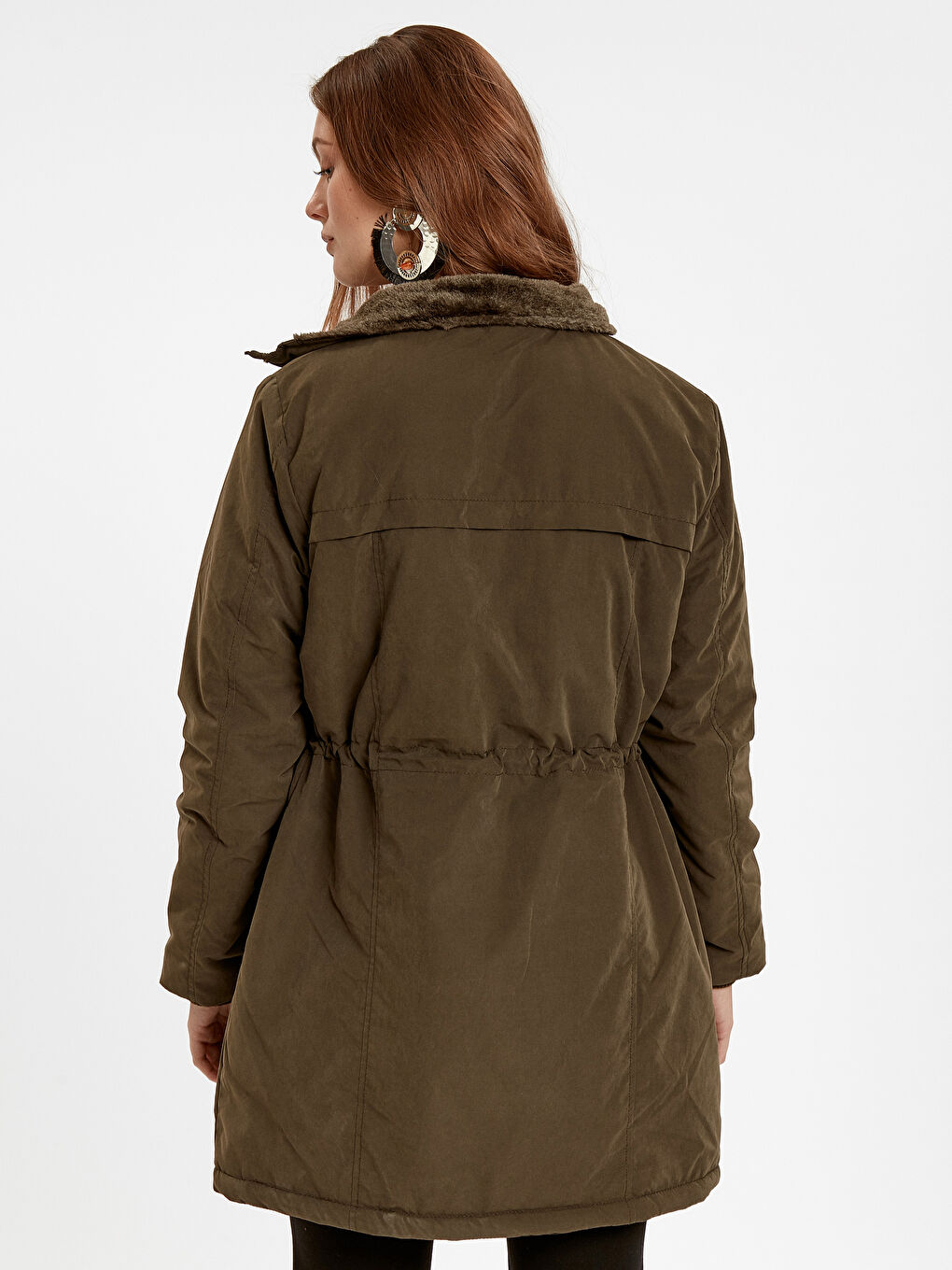 LCWAIKIKI Classic Frau KHAKI Parka-Mantel -8W4262Z8-ASE