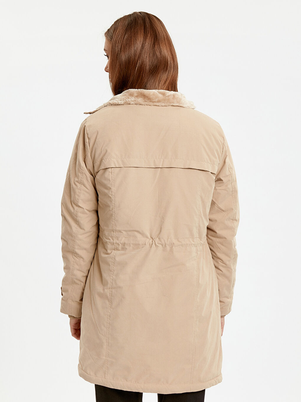 Женщины Коричневый Пальто-3