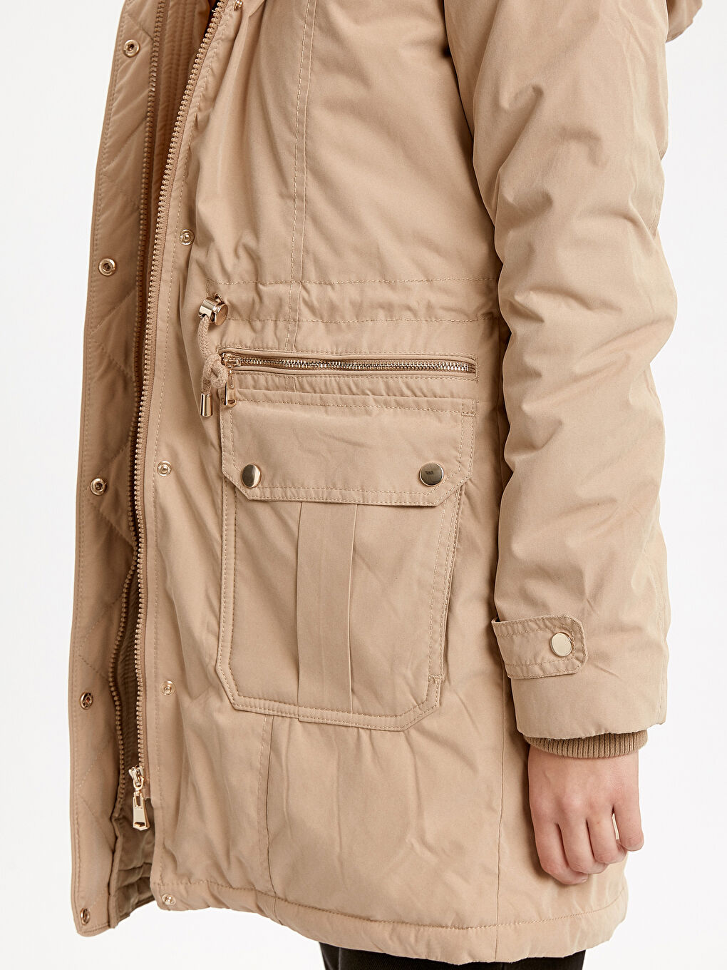 Женщины Коричневый Пальто-5