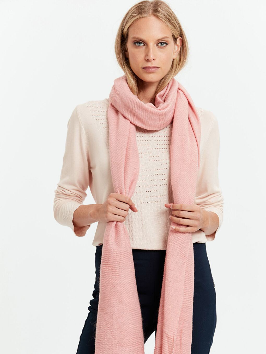 Woman PINK Large Scarf