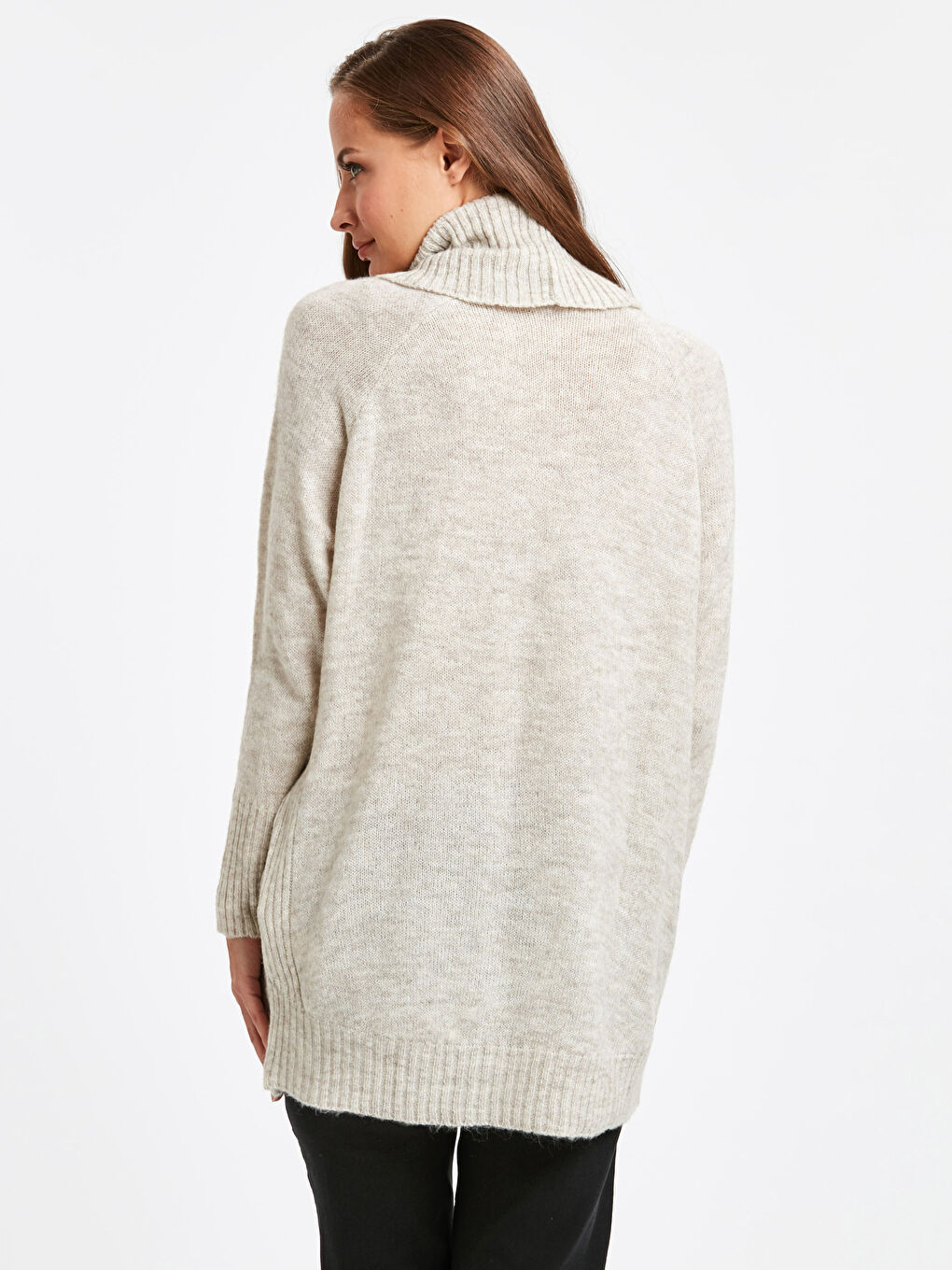 Woman BEIGE Poncho-1