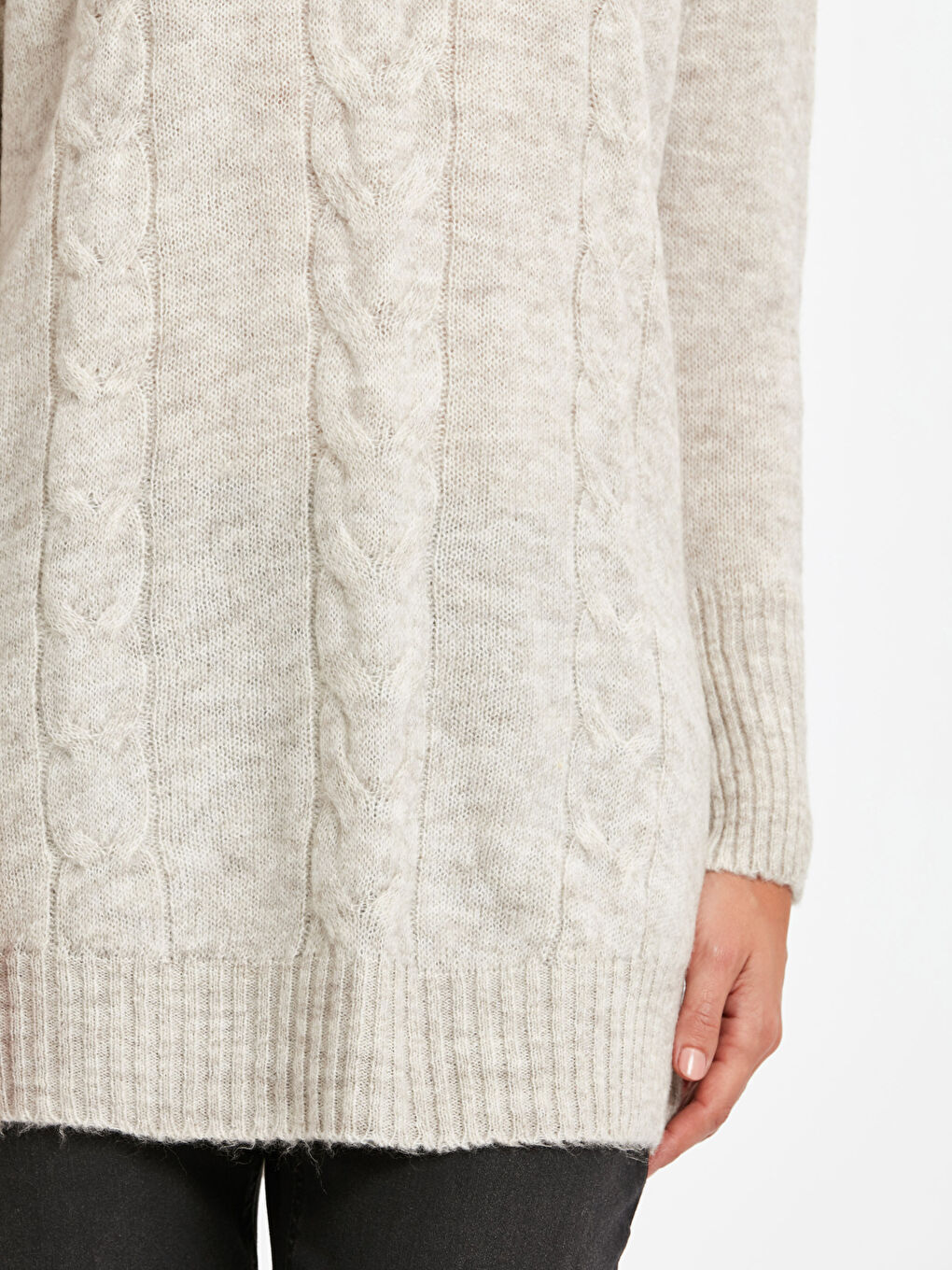 Woman BEIGE Poncho-3