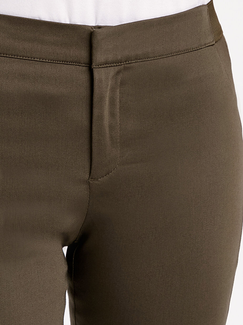 Woman KHAKI Trousers-3