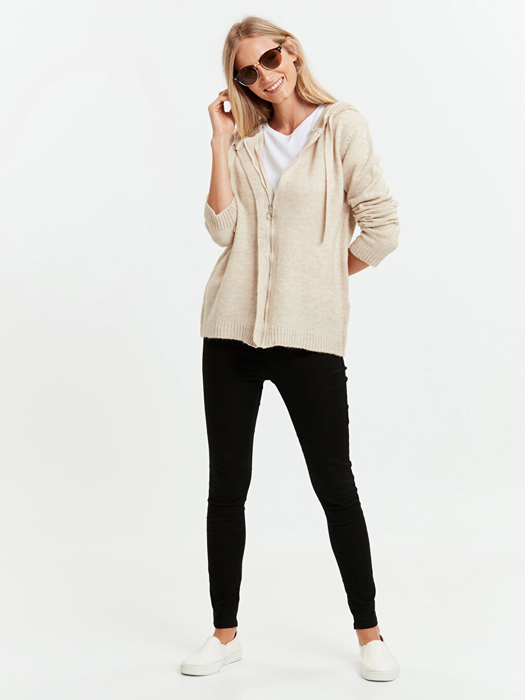 Woman BEIGE Cardigan-2