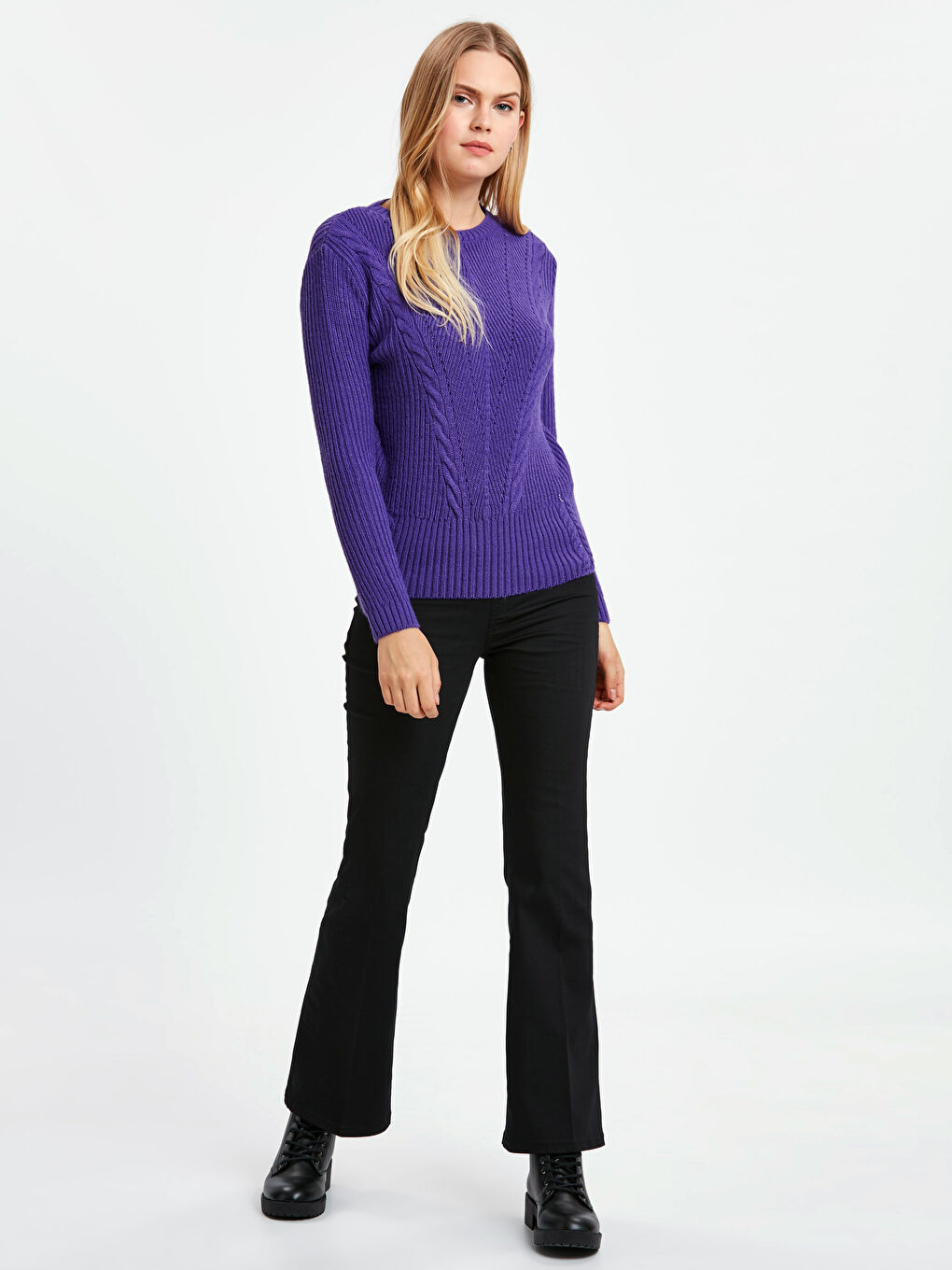 Woman PURPLE Sweater-2