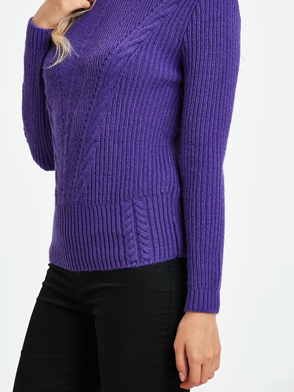 Woman PURPLE Sweater-3