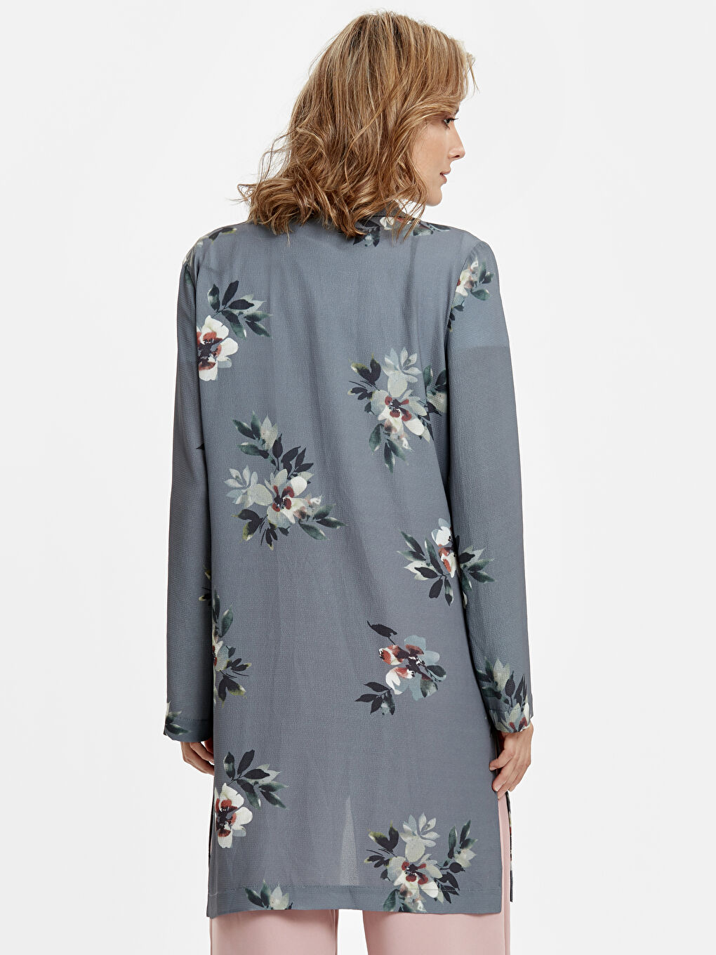 LCW Modest تونيك رمادي امرأة -8W5394Z8-702