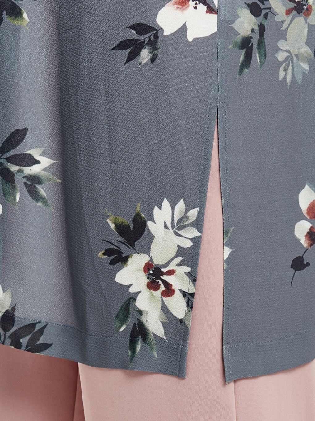 LCW Modest تونيك رمادي امرأة -8W5394Z8-702