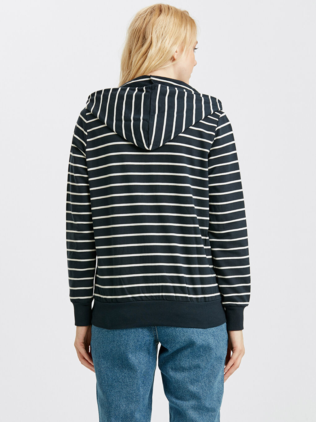 Sweat zippé BLANC Femme-1