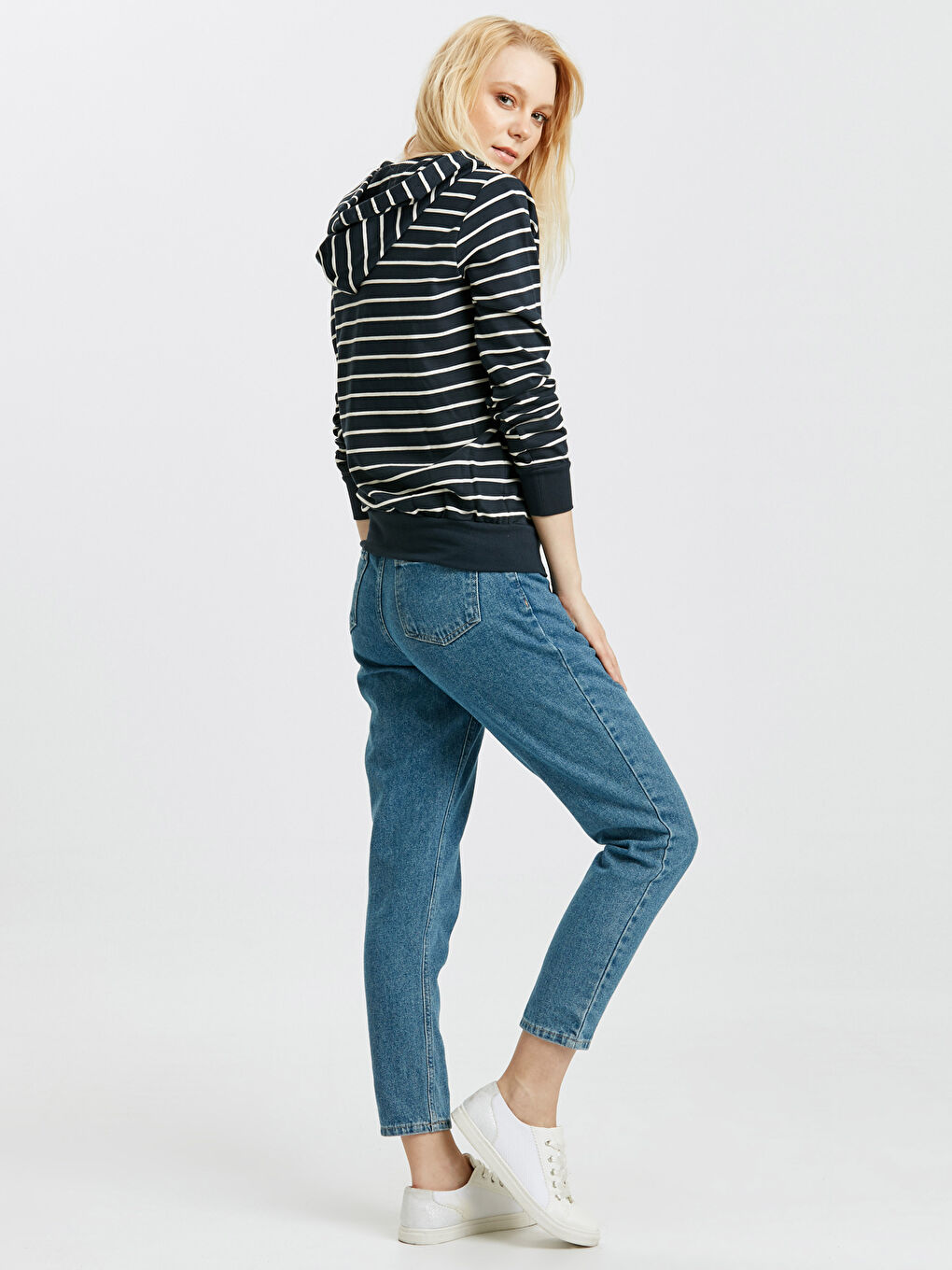 Sweat zippé BLANC Femme-2