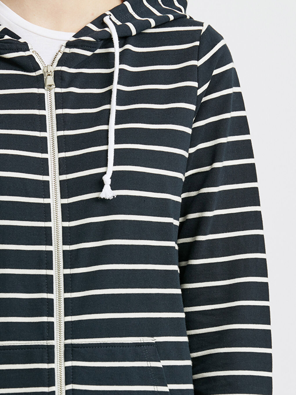 Sweat zippé BLANC Femme-3