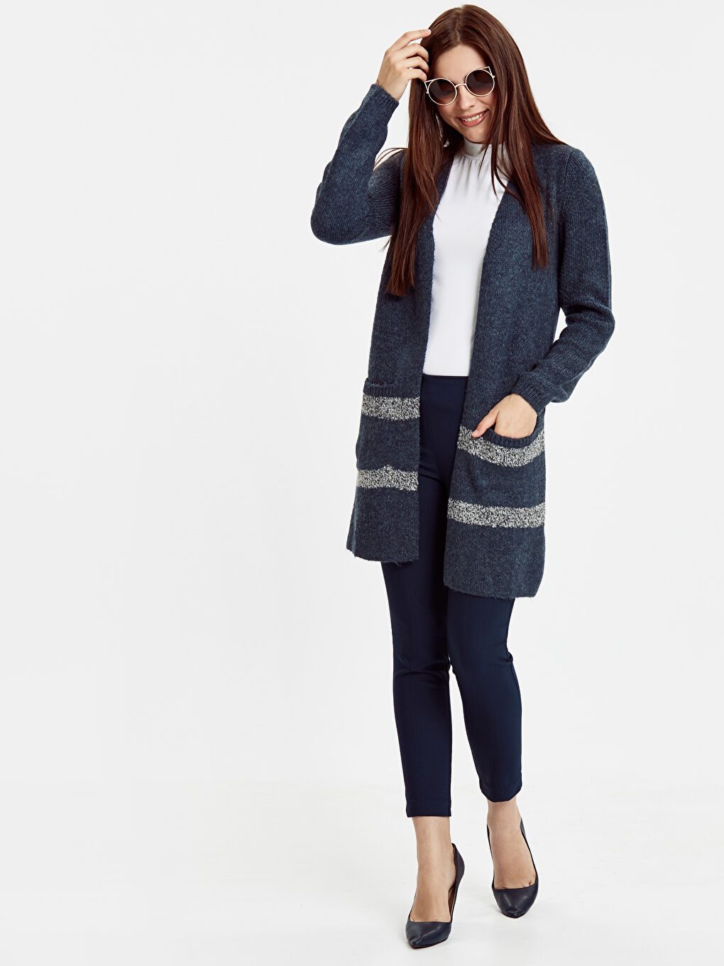 Woman INDIGO Cardigan-2