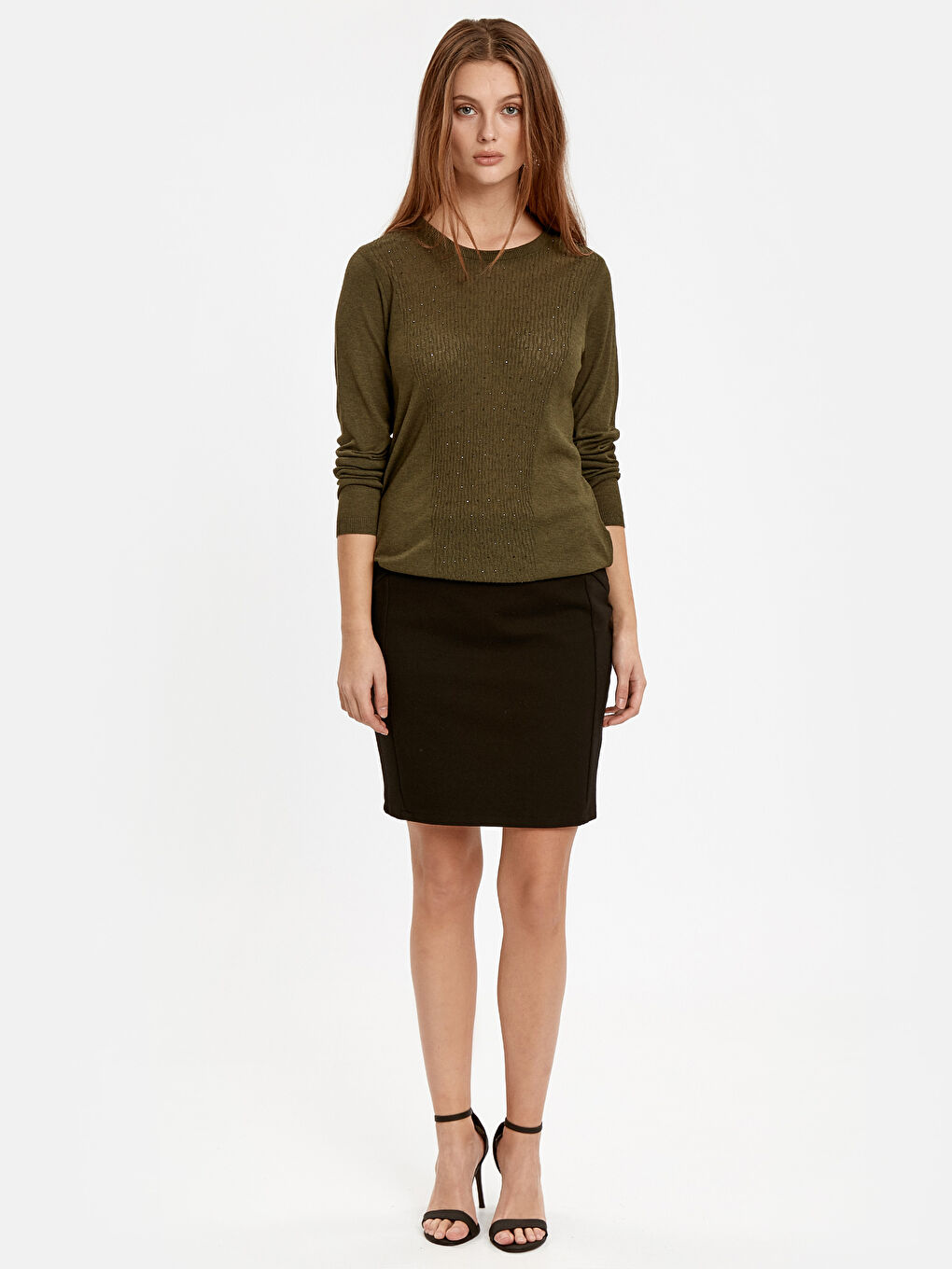 LCWAIKIKI Classic Frau KHAKI Pullover -8W5901Z8-M5N