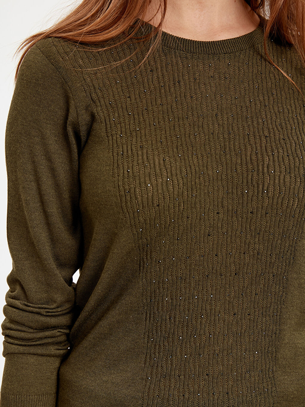 LCWAIKIKI Classic Frau KHAKI Pullover -8W5901Z8-M5N