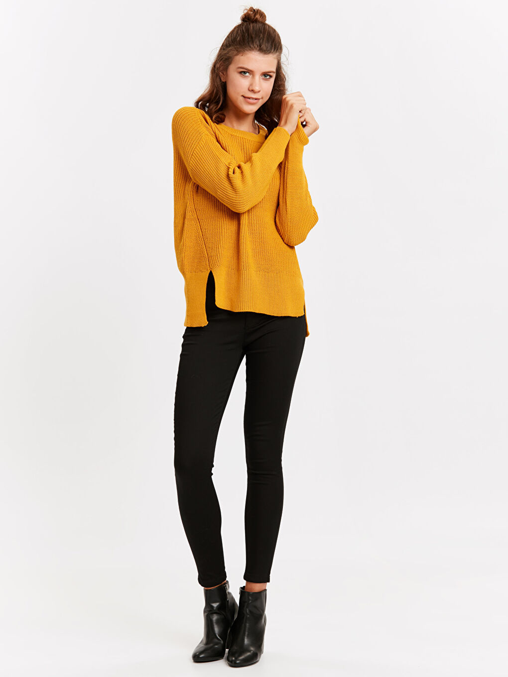 Woman YELLOW Sweater-2