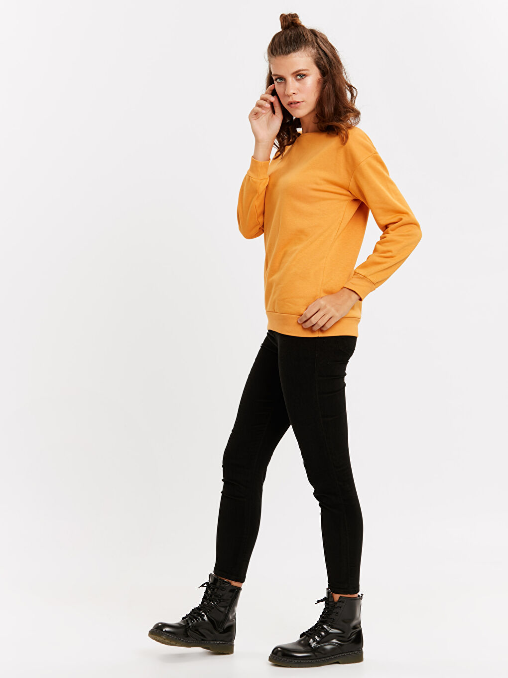 Woman YELLOW Sweatshirt-2