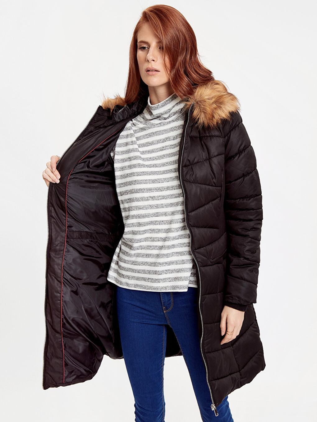 CRNA Zimska jakna Žena-1