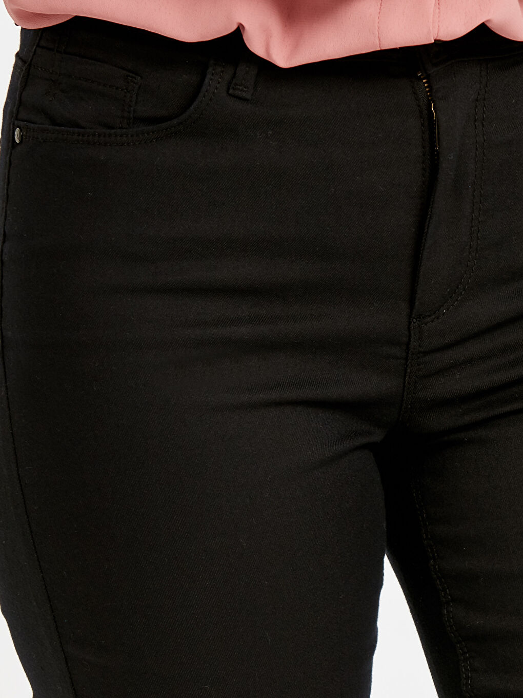 Siyah Standart Fit Kadın Jean-3