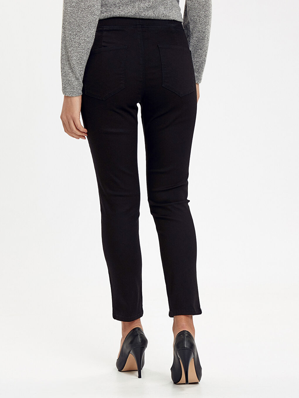 Siyah Jüpiter Süper Skinny Fit Kadın Jean Pantolon-2