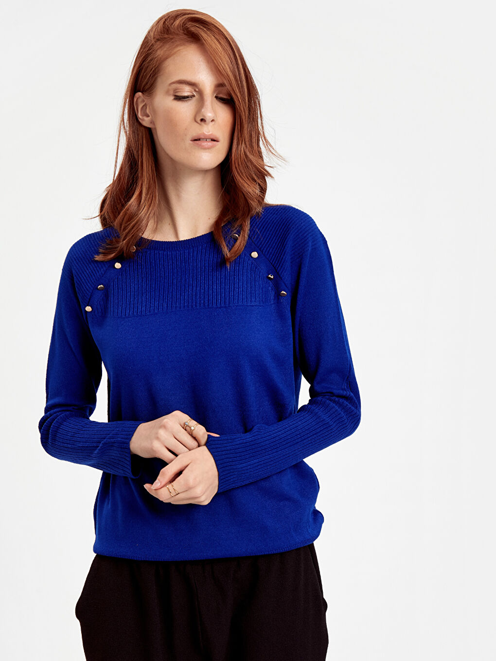 Pulover ALBASTRU Femeie