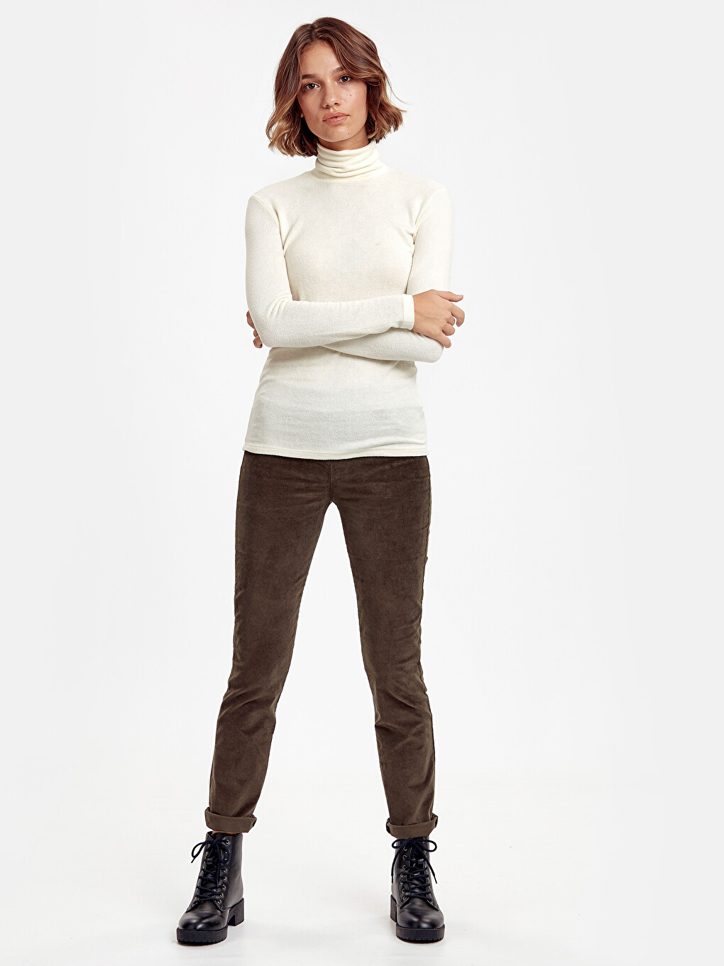 Woman Khaki Trousers