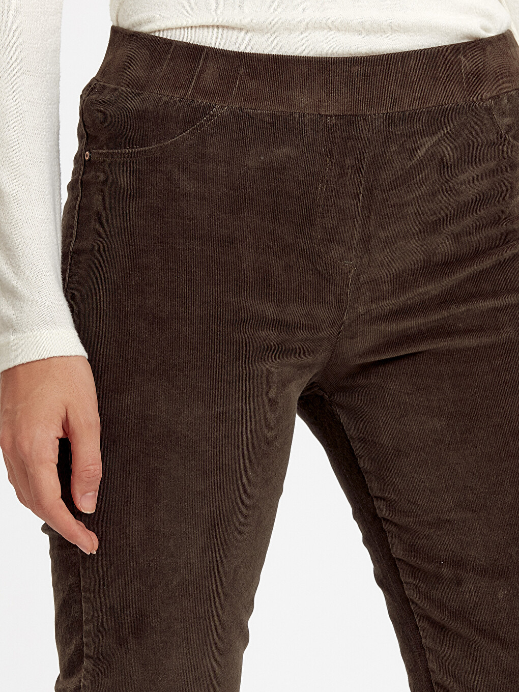 Woman Khaki Trousers-3