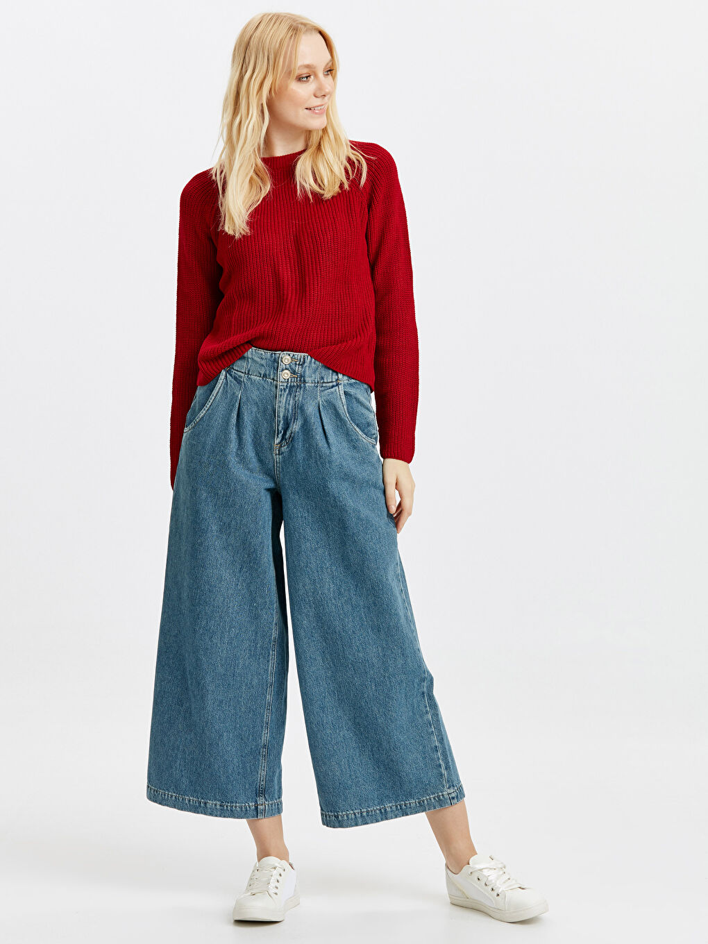 LCW Vision Frau ROT Pullover -8W7869Z8-A5B