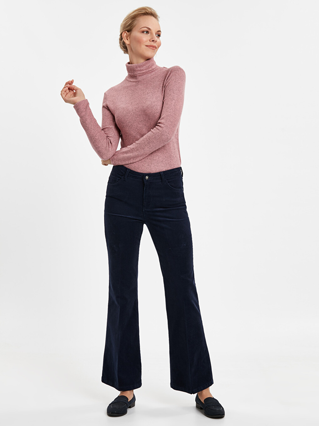 Woman Navy Trousers